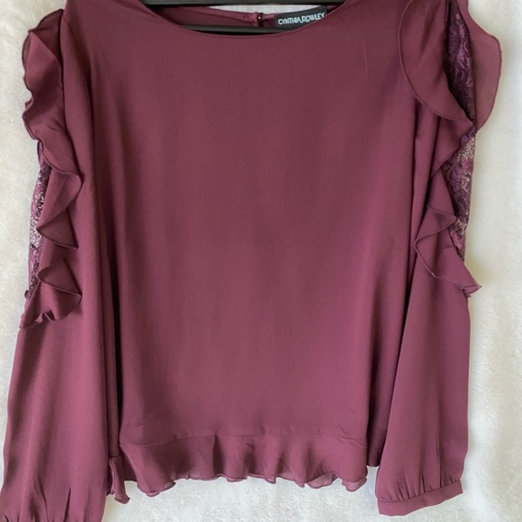 Cynthia Rowley Blouse Size Medium - Picture 2 of 5